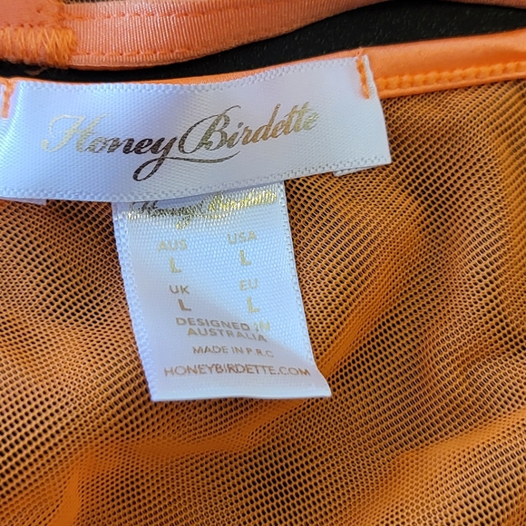 Honey Birdette Vibrant Orange and Pink Bra Set Lot 126 - Picture 11 of 12